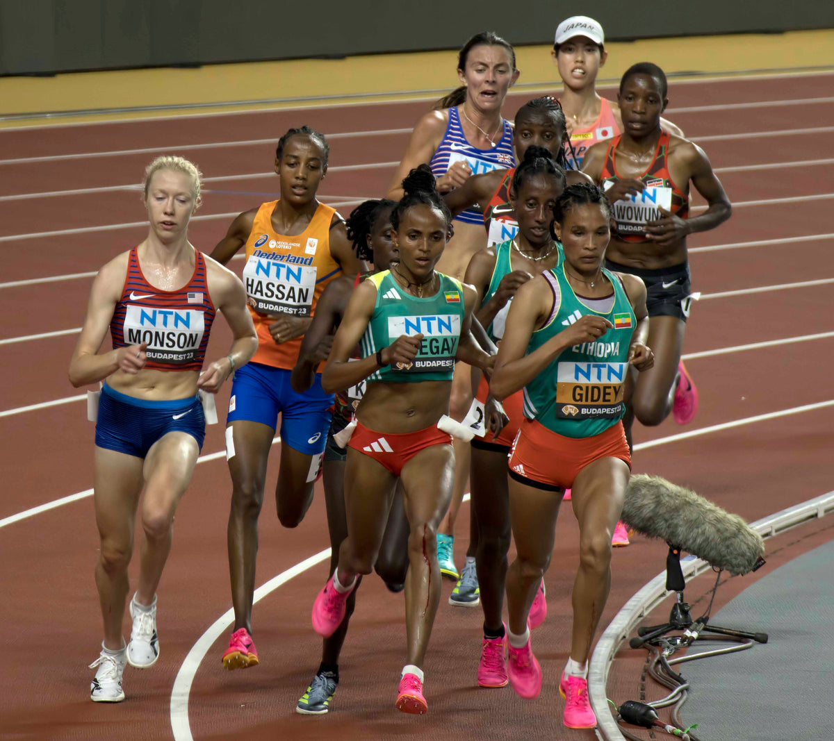 Agnes Ngetich competing at the 2023 World Athletics Championships, archival image